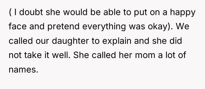 ( I doubt she would be able to put on...