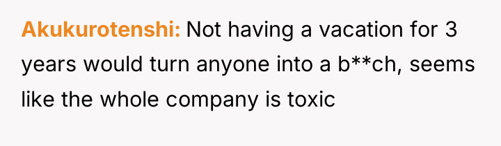Akukurotenshi Not having a vacation for 3 years would turn...