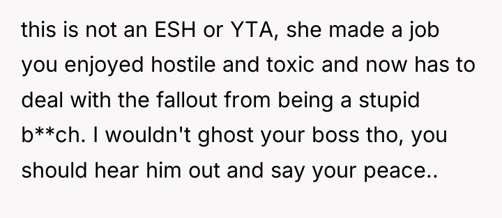 this is not an ESH or YTA, she made a...