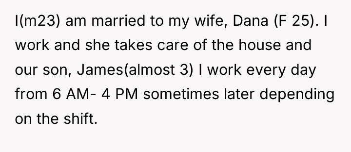 I(m23) am married to my wife, Dana (F 25). I...