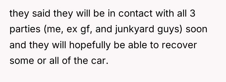 they said they will be in contact with all 3...