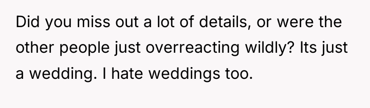 Did you miss out a lot of details, or were...