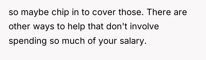 so maybe chip in to cover those. There are other...