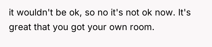 it wouldn't be ok, so no it's not ok now....