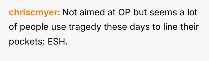 chriscmyer Not aimed at OP but seems a lot of...