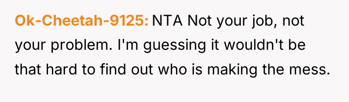 Ok-Cheetah-9125 NTA Not your job, not your problem. I'm guessing...