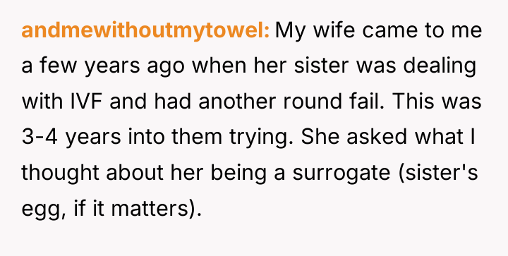 andmewithoutmytowel My wife came to me a few years ago...