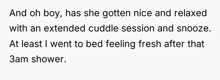 And oh boy, has she gotten nice and relaxed with...