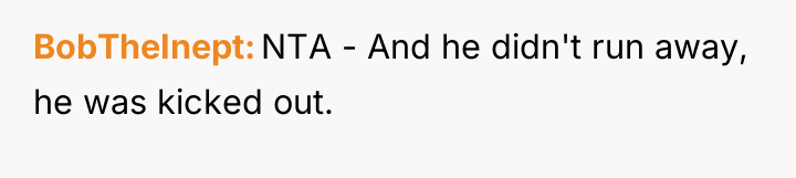 BobTheInept NTA - And he didn't run away, he was...