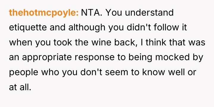 thehotmcpoyle NTA. You understand etiquette and although you didn't follow...