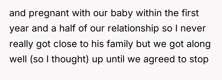 and pregnant with our baby within the first year and...