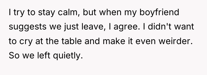 I try to stay calm, but when my boyfriend suggests...