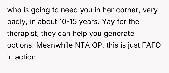who is going to need you in her corner, very...