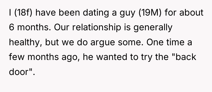 I (18f) have been dating a guy (19M) for about...