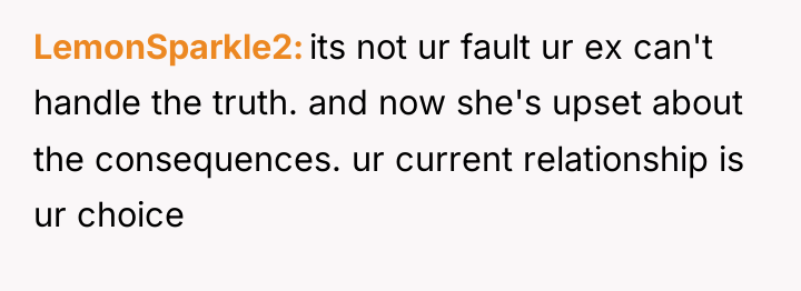 LemonSparkle2 its not ur fault ur ex can't handle the...