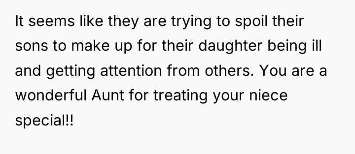 It seems like they are trying to spoil their sons...