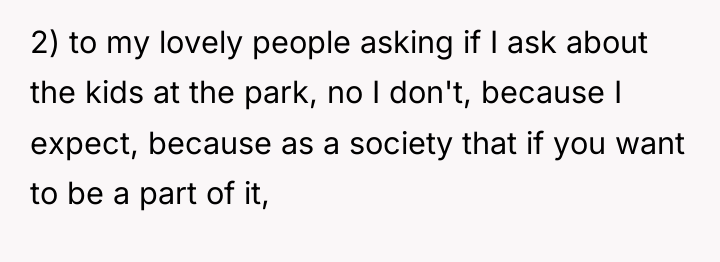 2) to my lovely people asking if I ask about...