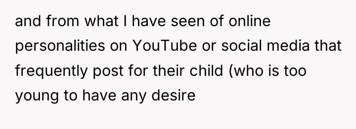 and from what I have seen of online personalities on...