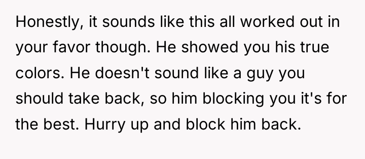 Honestly, it sounds like this all worked out in your...