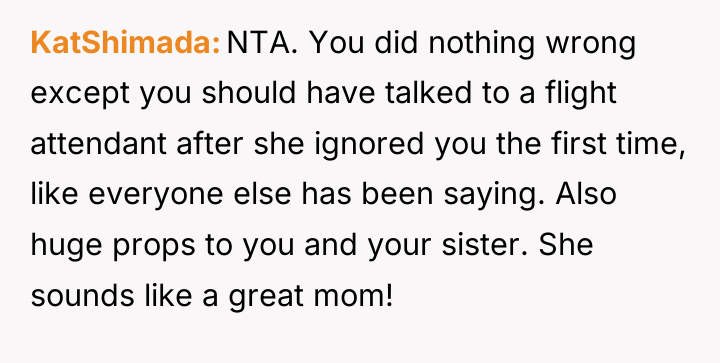 KatShimada NTA. You did nothing wrong except you should have...