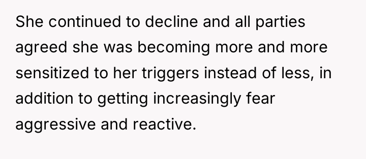 She continued to decline and all parties agreed she was...
