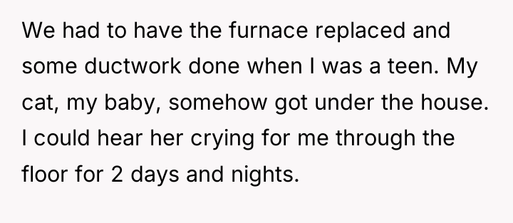 We had to have the furnace replaced and some ductwork...