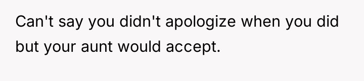 Can't say you didn't apologize when you did but your...