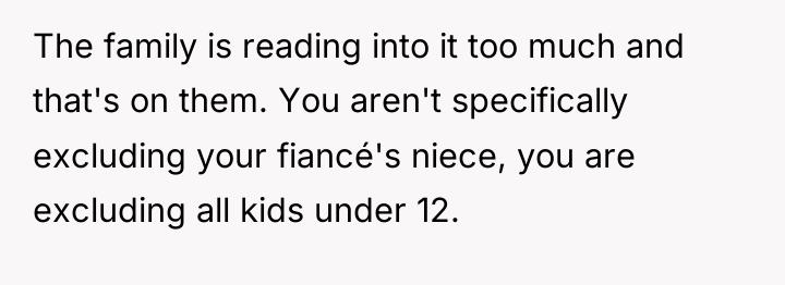The family is reading into it too much and that's...