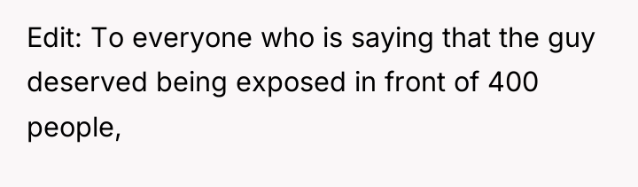 Edit: To everyone who is saying that the guy deserved...