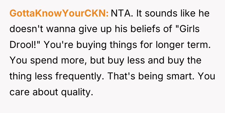 GottaKnowYourCKN NTA. It sounds like he doesn't wanna give up...