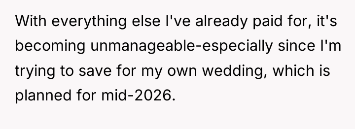 With everything else I've already paid for, it's becoming unmanageable-especially...