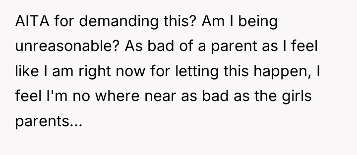AITA for demanding this? Am I being unreasonable? As bad...