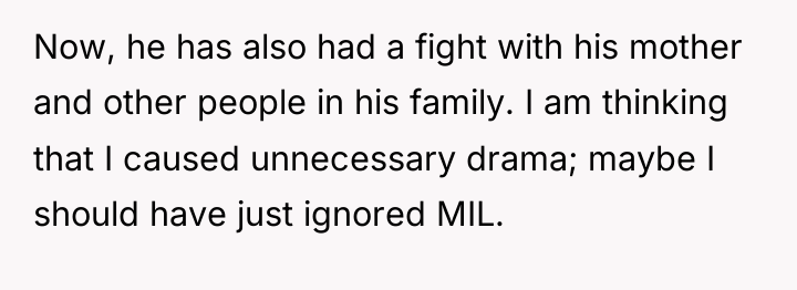 Now, he has also had a fight with his mother...