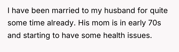 I have been married to my husband for quite some...