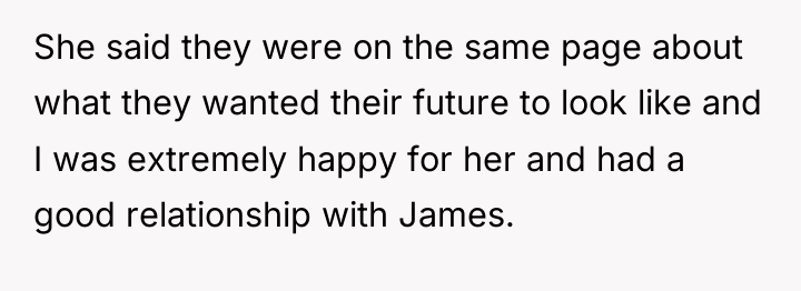 She said they were on the same page about what...