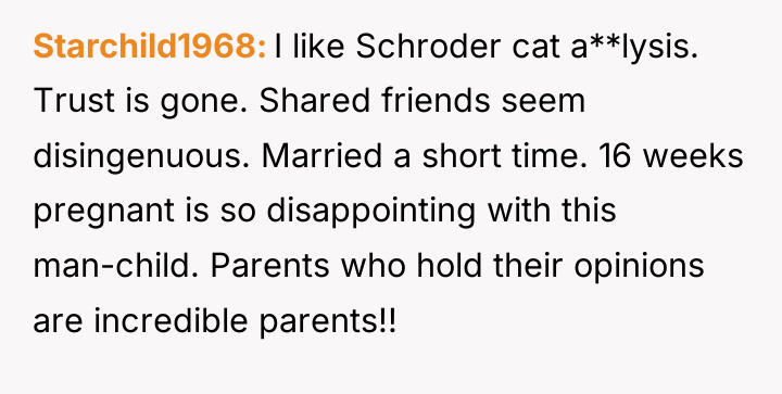 Starchild1968 I like Schroder cat a**lysis. Trust is gone. Shared...