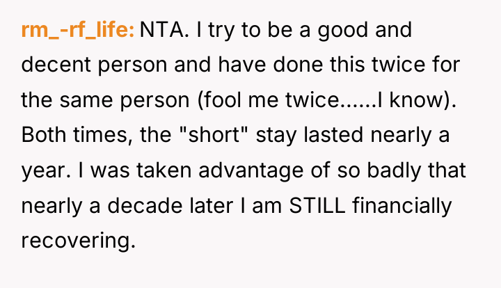 rm_-rf_life NTA. I try to be a good and decent...