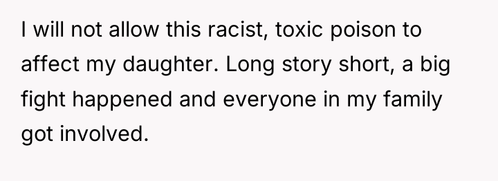 I will not allow this racist, toxic poison to affect...