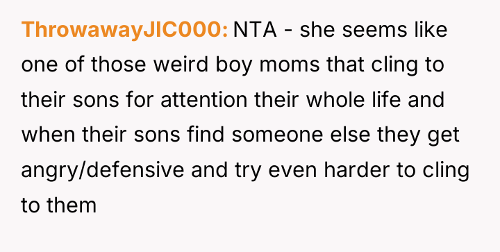 ThrowawayJIC000 NTA - she seems like one of those weird...