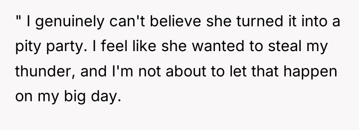 " I genuinely can't believe she turned it into a...