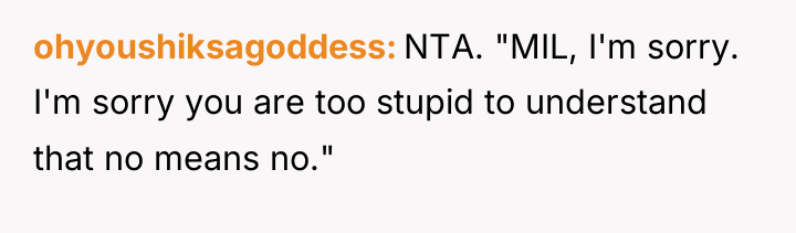 ohyoushiksagoddess NTA. "MIL, I'm sorry. I'm sorry you are too...