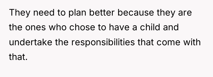 They need to plan better because they are the ones...