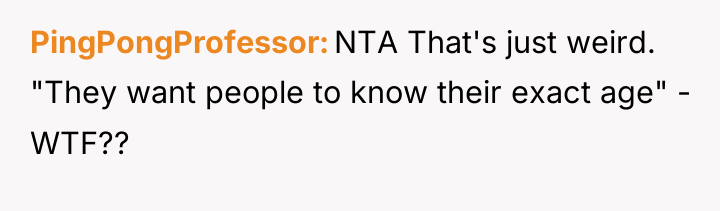 PingPongProfessor NTA That's just weird. "They want people to know...
