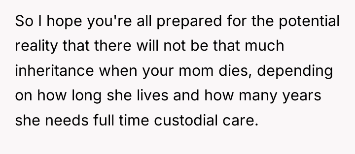 So I hope you're all prepared for the potential reality...