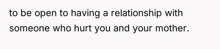 to be open to having a relationship with someone who...