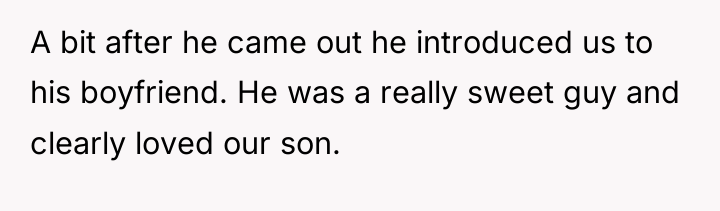 A bit after he came out he introduced us to...