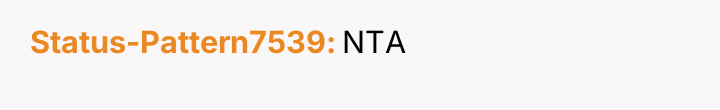 Status-Pattern7539 NTA