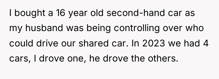 I bought a 16 year old second-hand car as my...