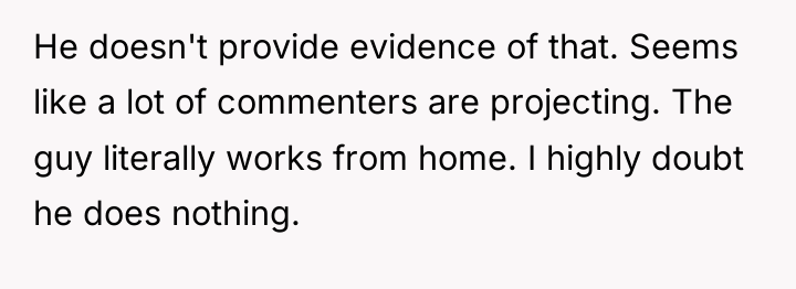 He doesn't provide evidence of that. Seems like a lot...