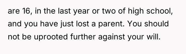 are 16, in the last year or two of high...